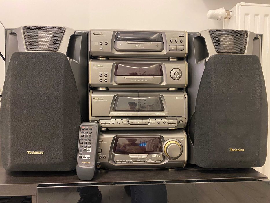 Wieża Technics SH-EH500 SA-EH500 segmentowa komplet z pilotem