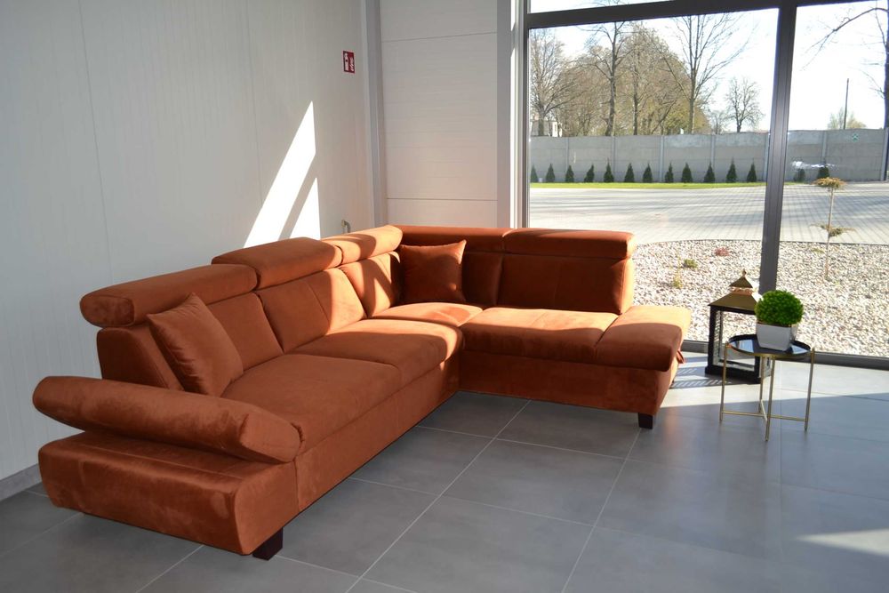 Narożnik Arturro z funkcja spania oraz pojemnikiem