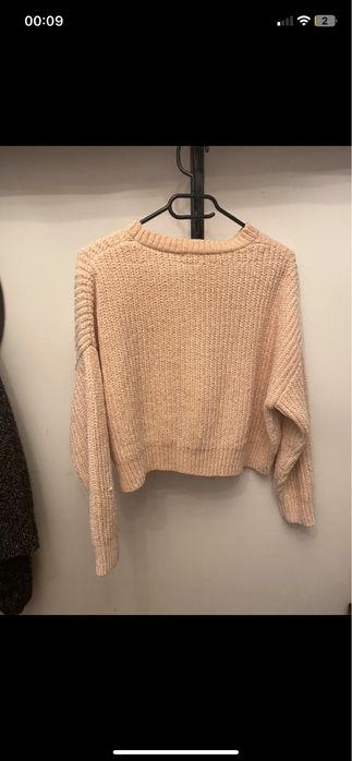 Sweterek sweter krótki pimkie pudrowy róż XS/S cieplły miękki szkoła