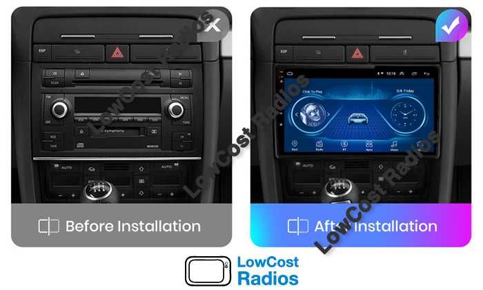 (NOVO) Rádio GPS AUDI A3 (2003 a 2012) | 7 ou 9" | ANDROID 15 • USB, DVD, BT, WIFI | CARPLAY • ANDROID AUTO