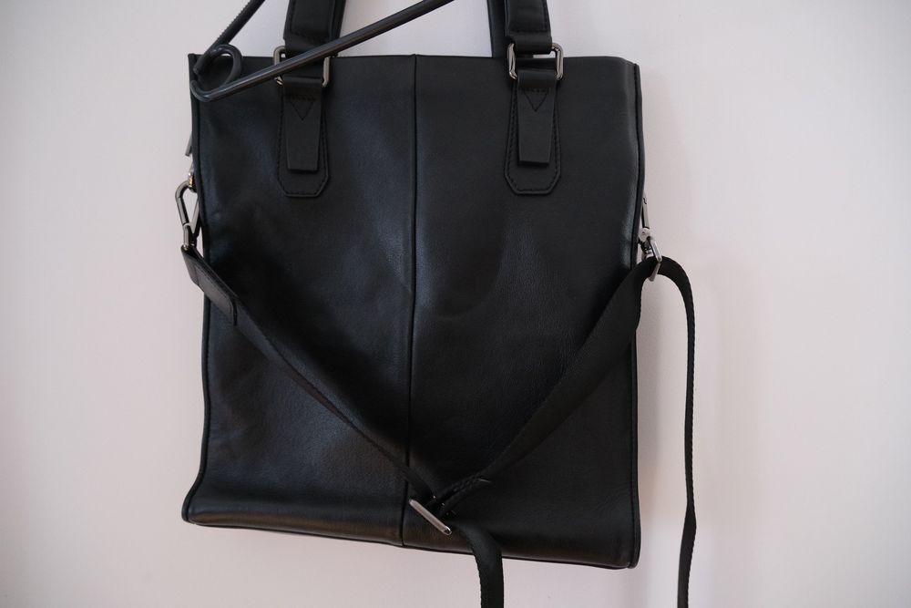 duża torba czarna 100% skóra Arina/torebka