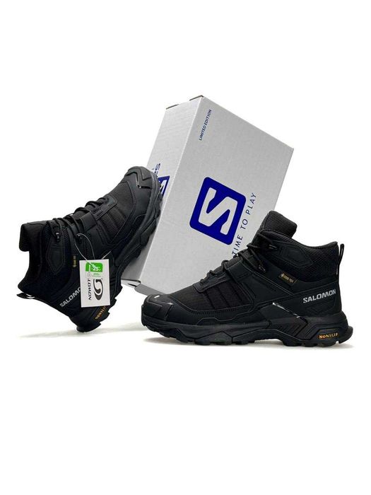 Salomon X Ultra 4 Mid Fur Black