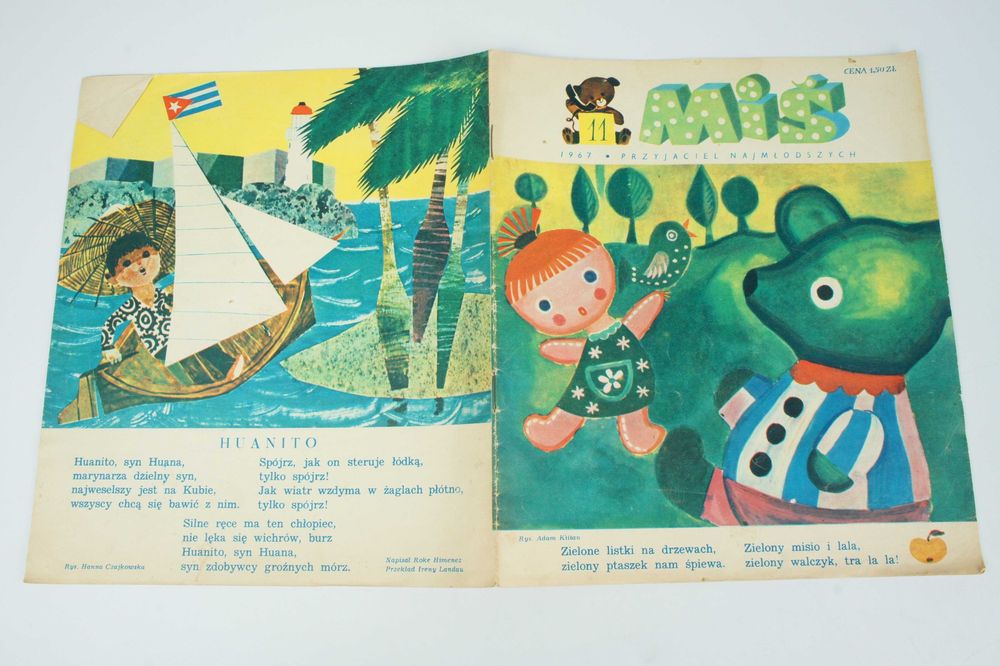 Miś 1967 nr 11 Dziecięca stara gazeta PRL retro oldschool Unikat