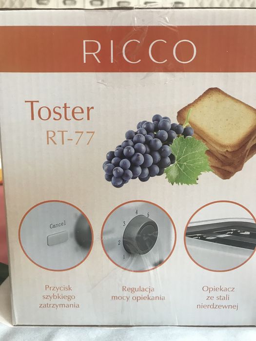 Toster Ricco kolor bialy