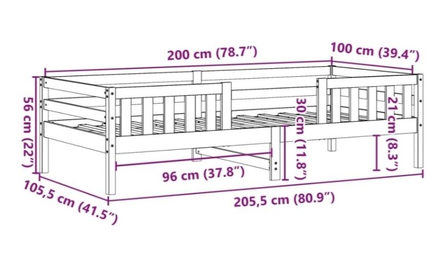Cama 100x200 criança