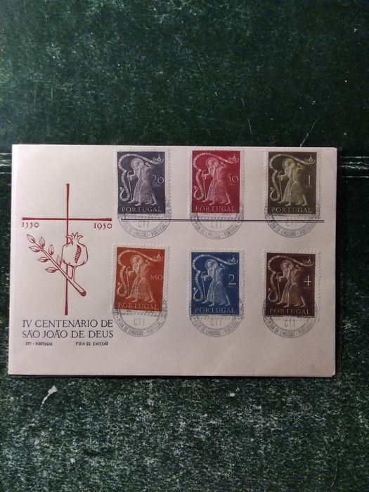1950 FDC 4° Centenário Da Morte São João de Deus MNH **
