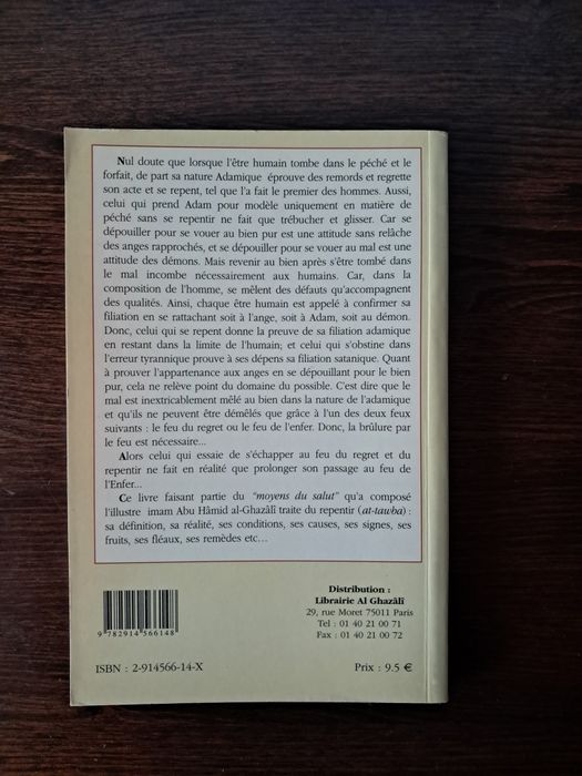 Al-Ghazâlî - Le Livre du Repentir