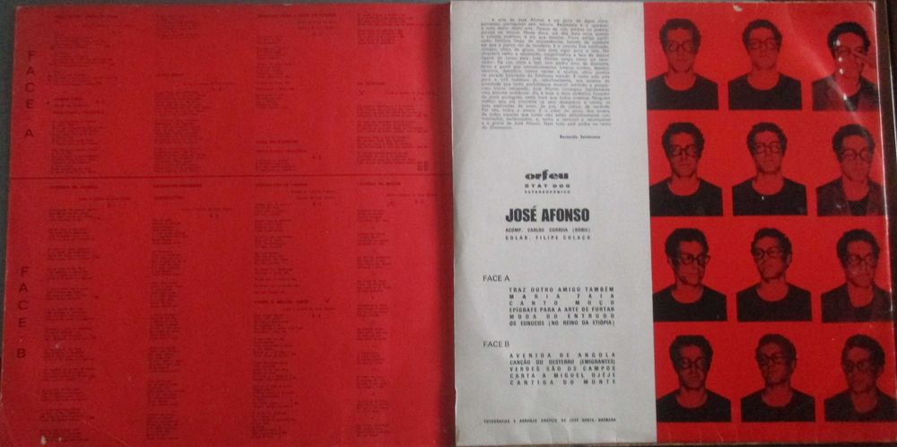 José Afonso	- - - - -		Traz Outro Amigo Também	- - - - -	LP