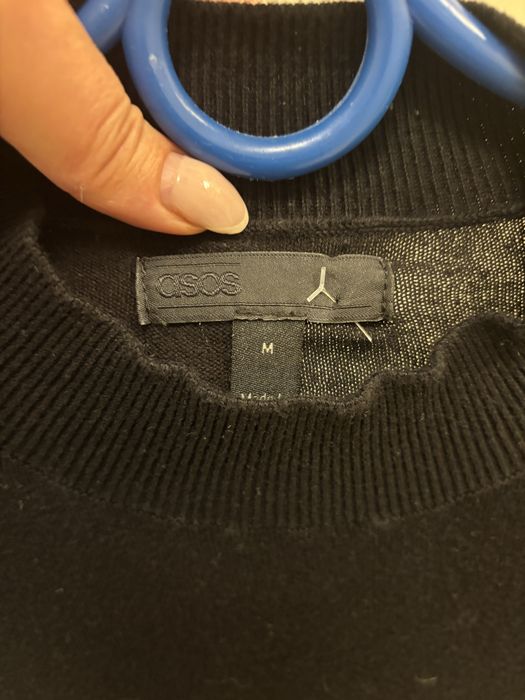 Czarny bawelniany polgolf meski asosa uniwersalny