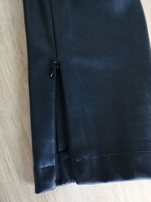 Spodnie damskie czarne skajka XS/34/6 Reserved nowe