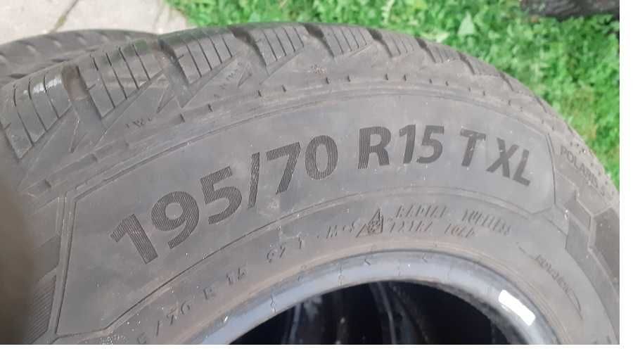 195/70/15--BARUM--2018r--bieznik--7mm--opony--ZIMOWE