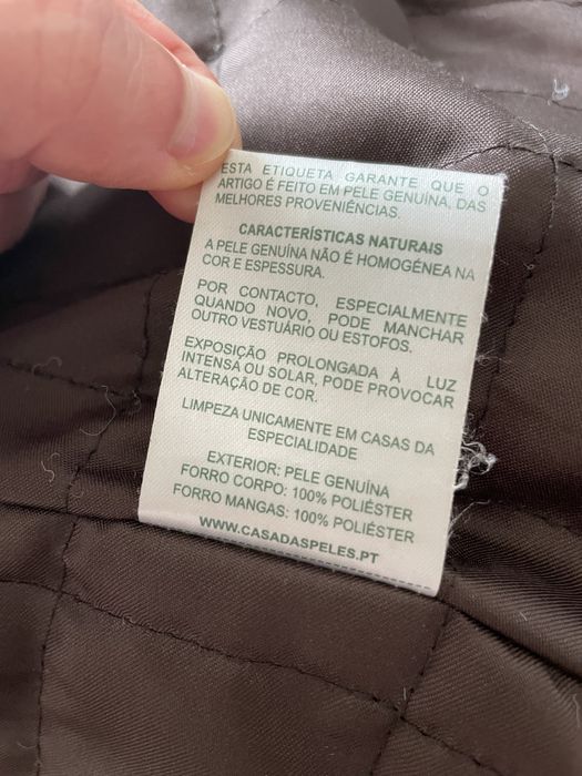 Casaco pele castanho Casa das Peles