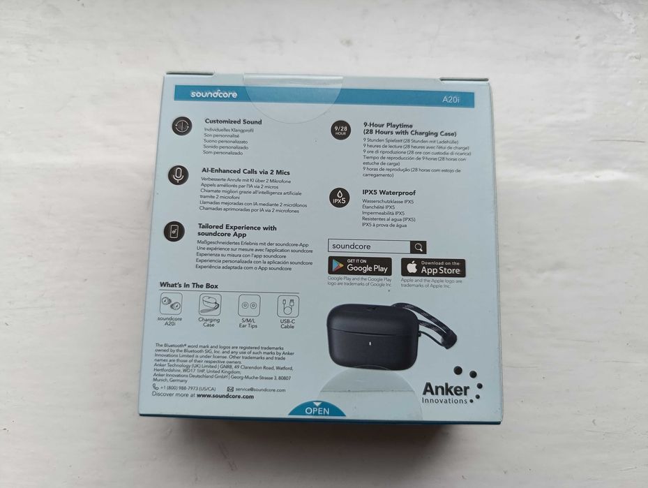 Навушники безпровідні Anker Soundcore A20i, нові