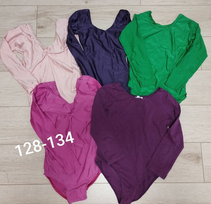 Купальники трико танцы, гимнастика чёрные, цветные, разные размеры