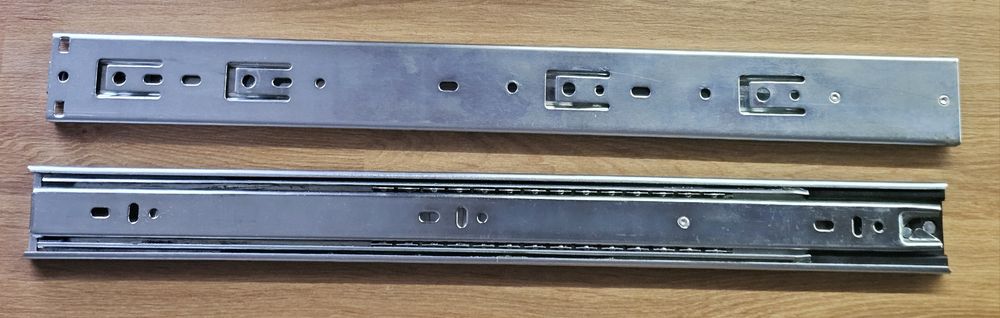 Prowadnice kulkowe do szuflad GTV używane 45cm