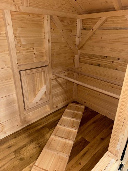 Kurnik z woliera 400x150