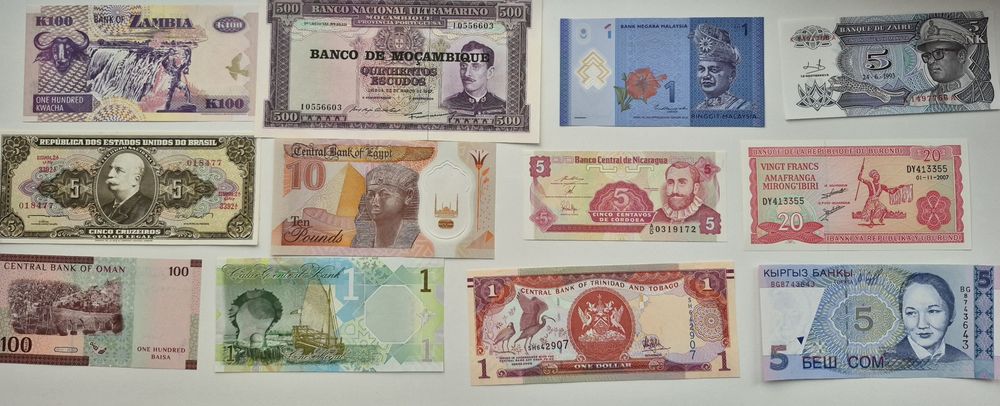 Колекція оригінальних банкнот світу 100 банкнот - 100 країн UNC