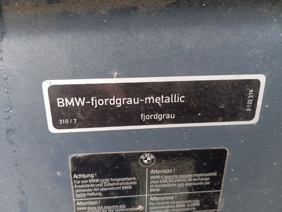 BMW E39 E-39 Maska Pokrywa silnika Pod kolor FJORDGRAU-Metalic