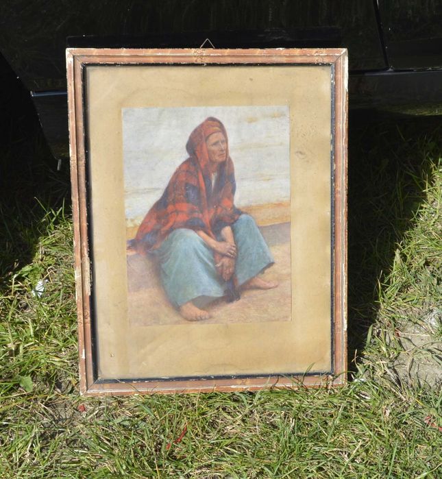 Aleksander  Gierymski kobieta do pt. Trumna chłopska