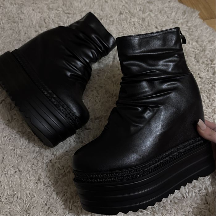 винтаж ботинки на платформе