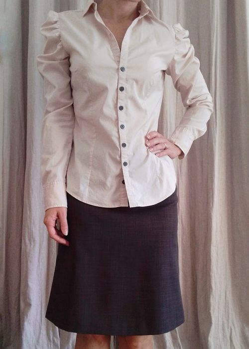 Koszula retro z bufiastymi rękawami w stylu retro aeterie