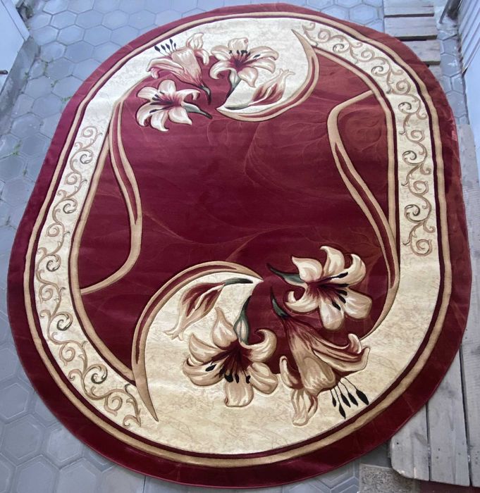 РОЗПРОДАЖ, новий килим коврик овал 3х4, 3 на 4