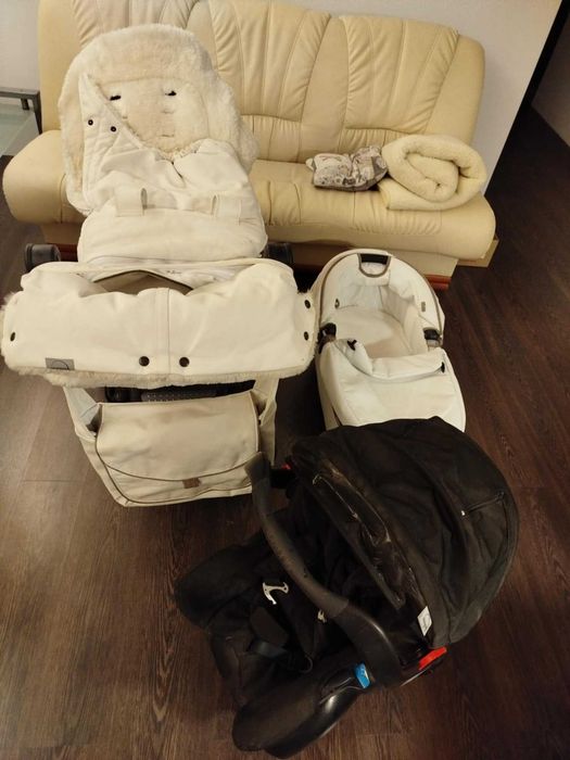 Spacerówka Wózek dziecięcy teutonia gondola fotelik 3w1