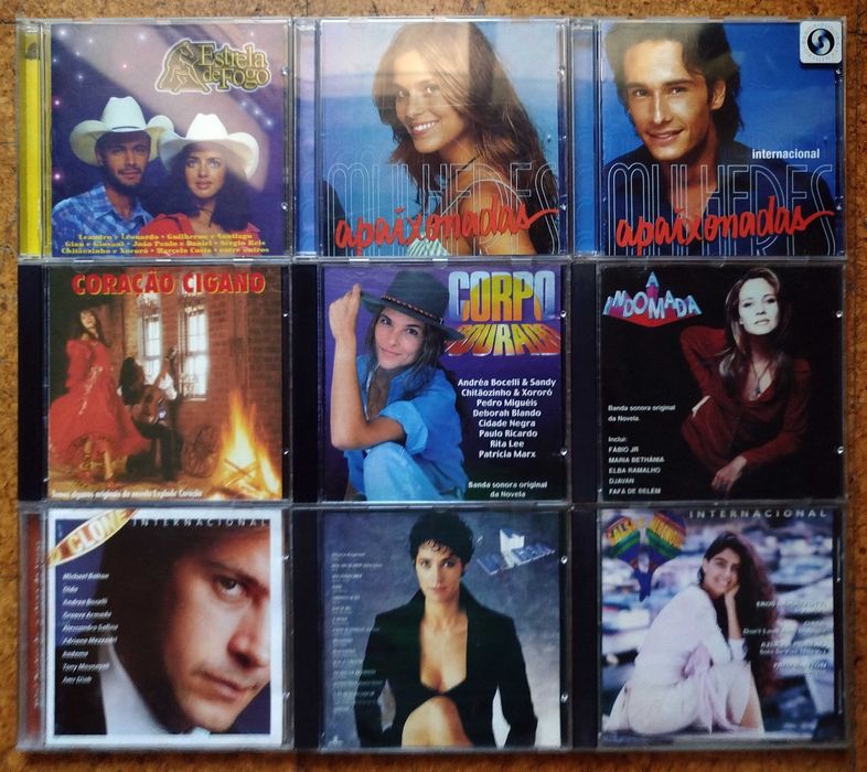 Pack CDs de Música Novelas Trilha Banda Sonora TVI SIC RTP Globo Disney Portugal Brasil 1xCD=10€ / 3xCDs=25€ / TODOS=200€