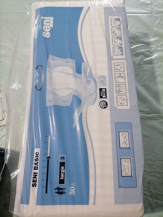 Памперси для дорослих 3 та 4 seni basic та в подарунок підкладки