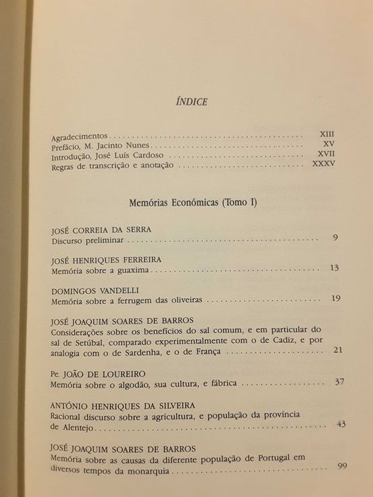 Memórias Económicas da Academia de Ciências