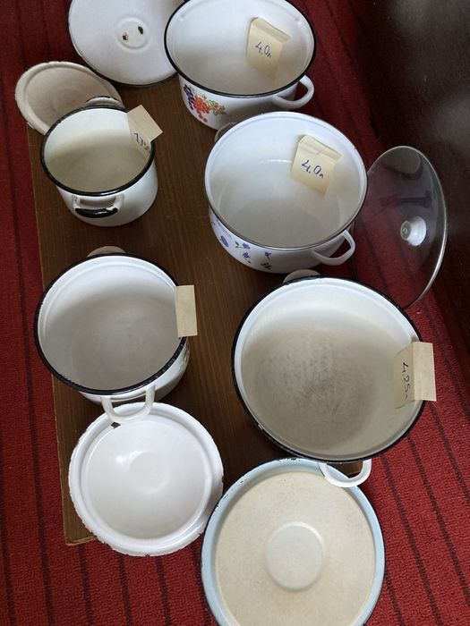 Каструлі алюмінєві, емальовані радянських часів