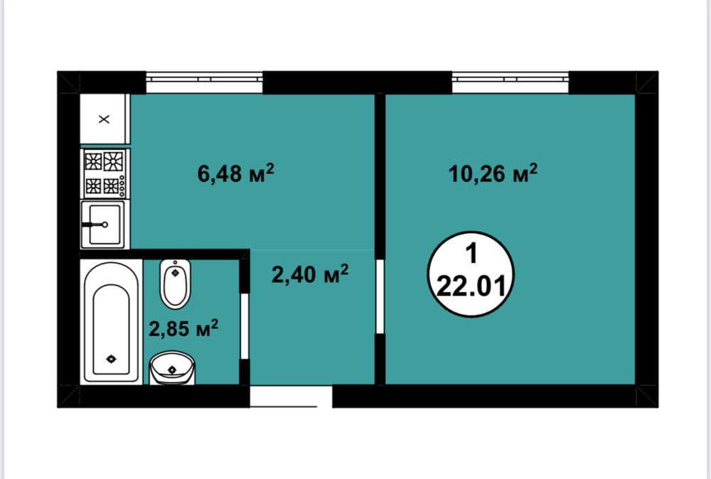 Квартира‼️Документи!Газ!Софіївська Борщагівка! Столиця 2 км!