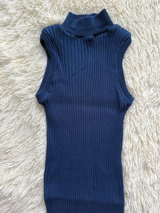Плаття в рубчик Zara міді M-L рзмір