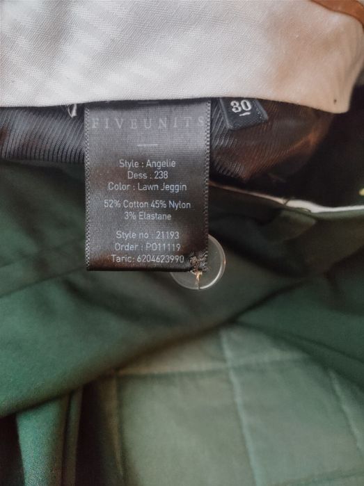 FIVEUNITS rozmiar L spodnie materiałowe chinosy damskie