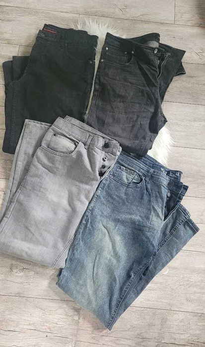 Pierre cardin 4 pary spodni męskich jeansowych r. 36