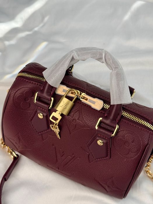 Сумка Louis Vuitton Speedy Bandouliete 20 Bordo Leather