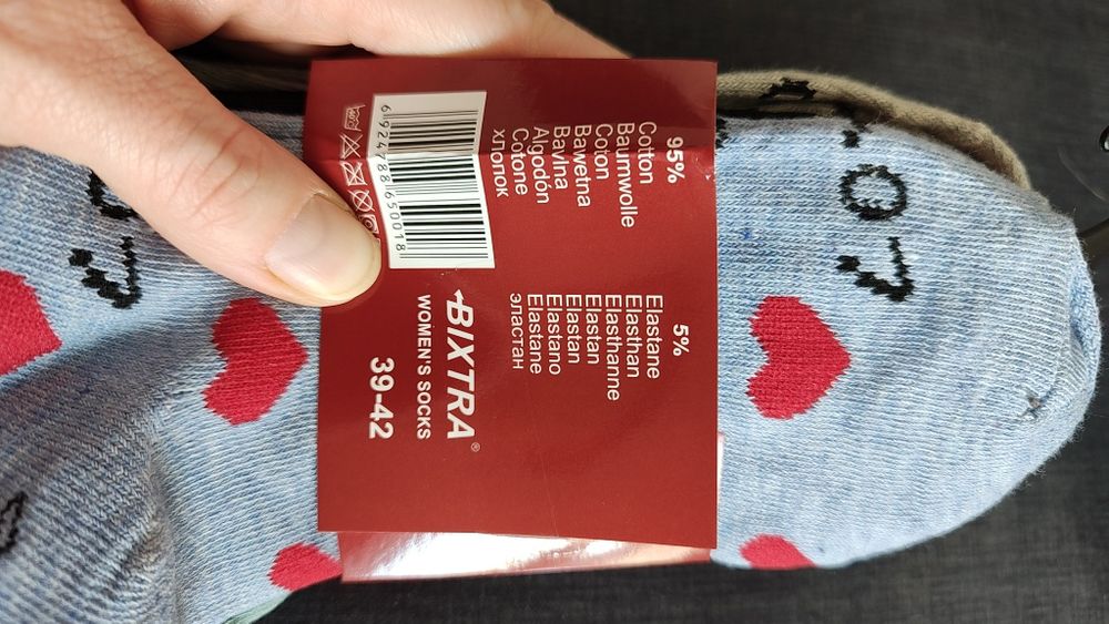 Skarpety 39-42 walentynki