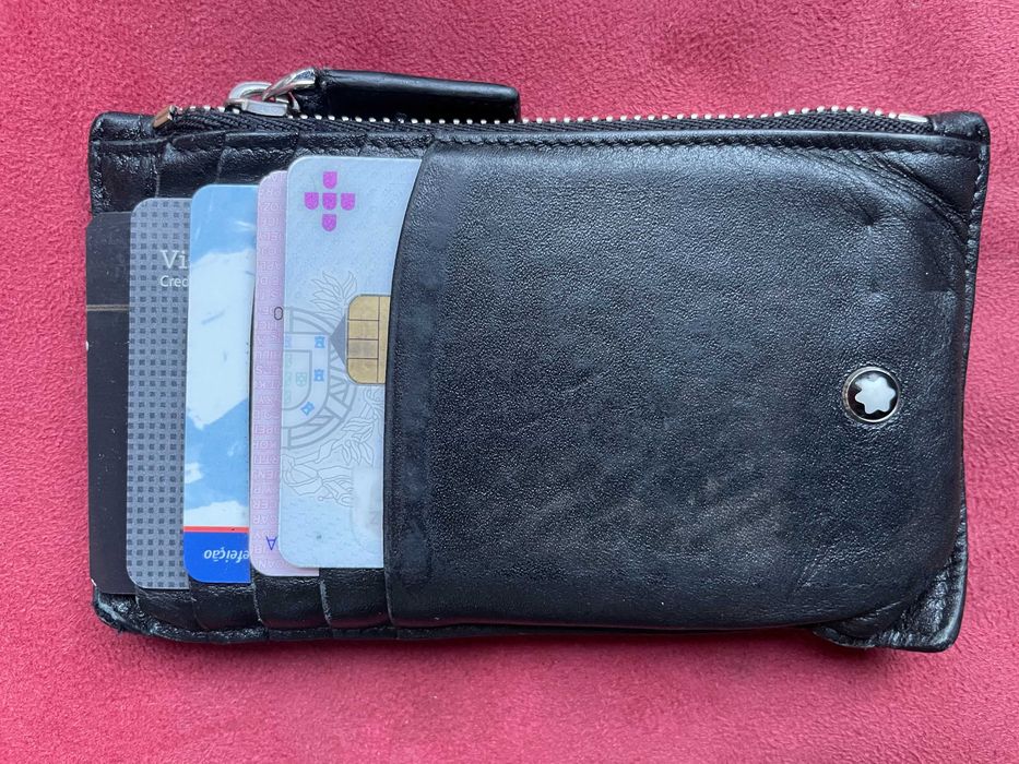 CARTEIRAS MONTBLANC Meisterstuck - notas/moedas/cartões/documentos