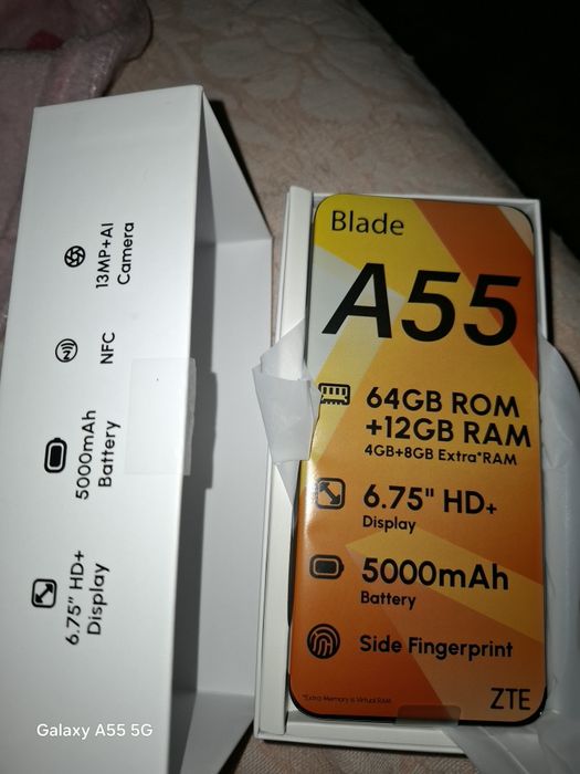 Telemóvel ZTE Blade A55 4/64GB preto