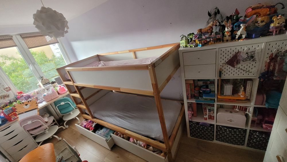 Łóżko piętrowe Kura z Ikea