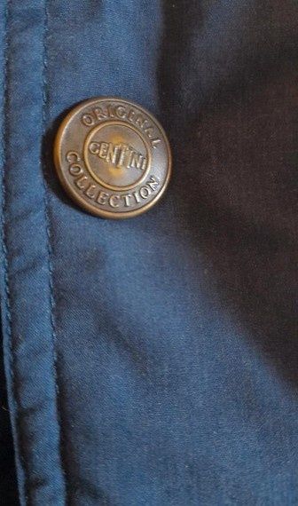 Parka Centini cor azul escuro tamanho L - Bom estado