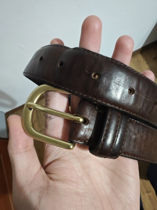 Brązowy pasek skórzany Wrangler męski