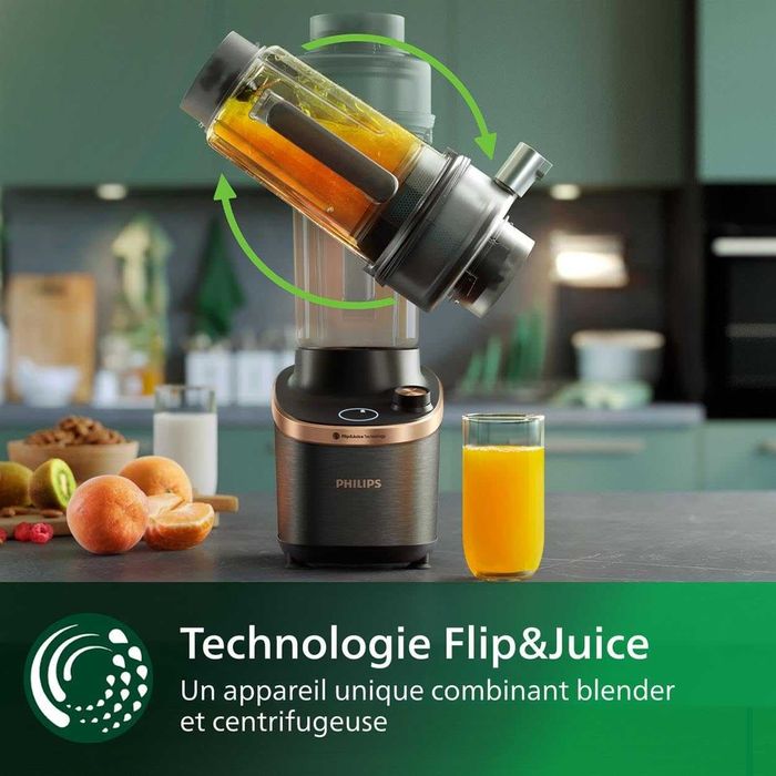 блендер PHILIPS Flip&Juice Philips 7000 із соковижималкою (HR3770/10)
