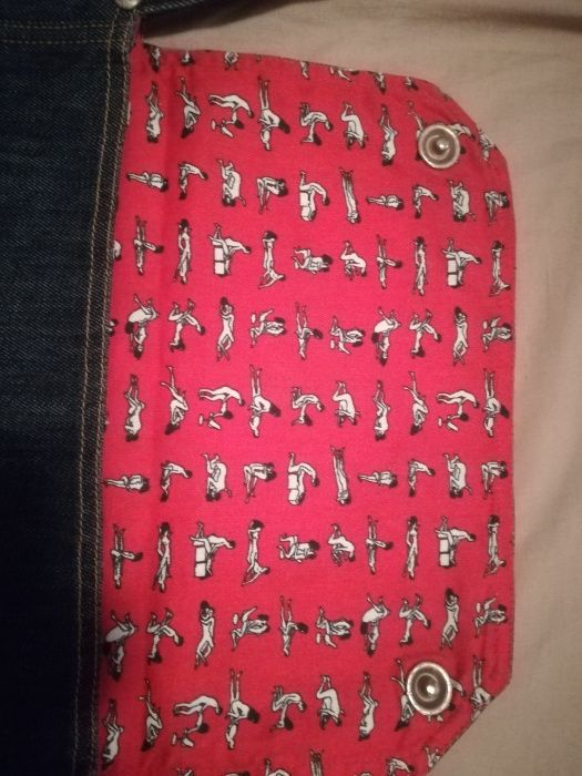 Mala em ganga da marca wearplay jeans.