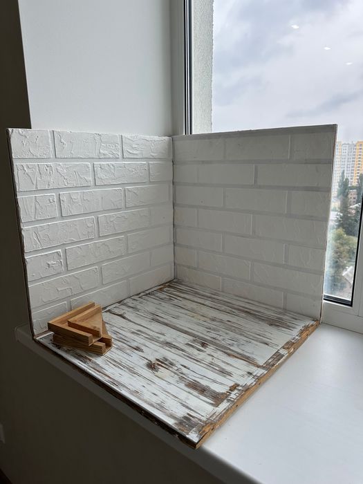 Фото Фон кутовий, деревʼяний двосторонній