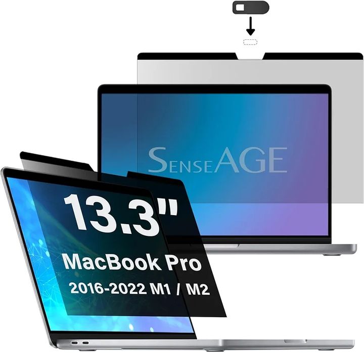 Magnetyczna osłona ekranu SenseAGE do MacBooka Pro 13"  M1 m2