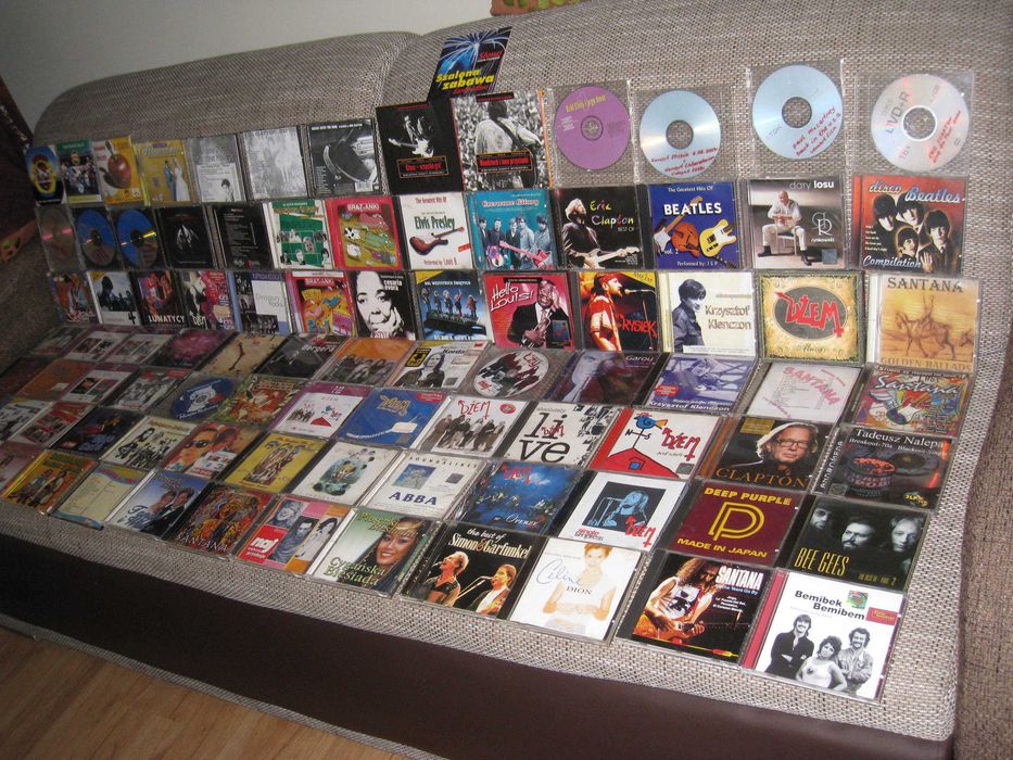 płyty CD   71 szt   w tym Santana ,Clapton  patrz specyfikacja
