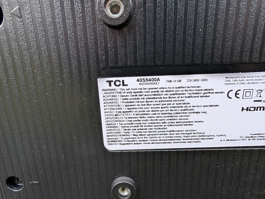 Telewizor 40 cali TLC android TV nowy