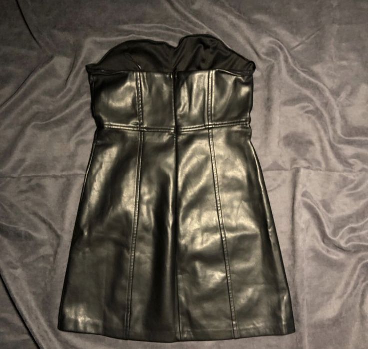 Кожана сукня