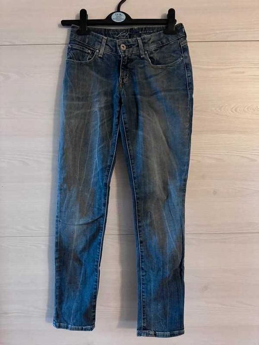 Jeansy biodrówki vintage y2k proste nogawki levi’s xs